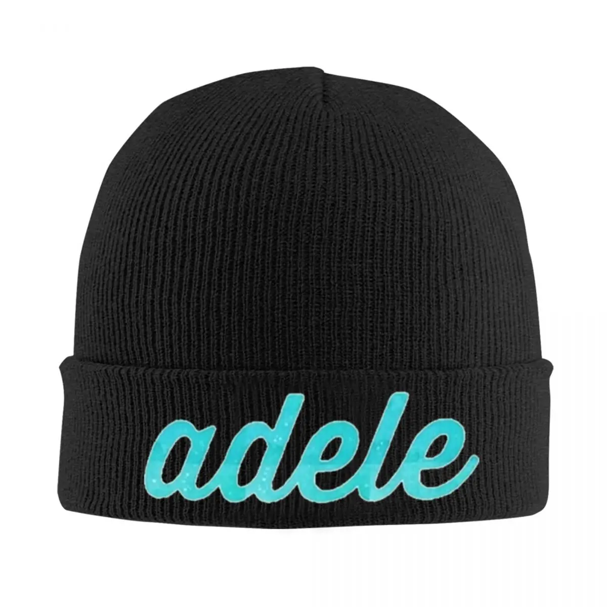 Adele Name Fanart Beanie gorros Unisex para adultos, gorro de punto Kpop, gorros envolventes para la cabeza, diseño de otoño, moda