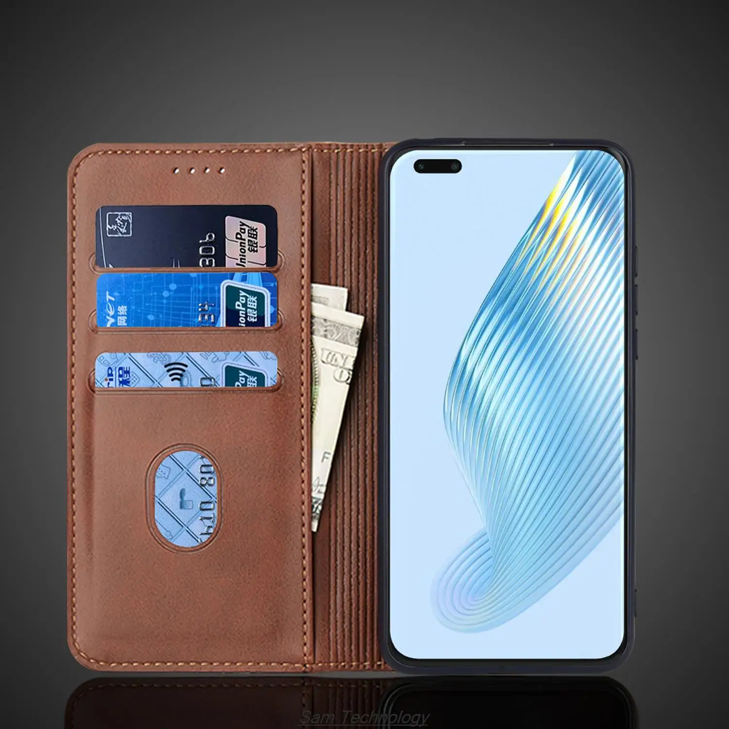Magnetic attraction Leather Case for Huawei Honor Magic 5 Pro /Honor Magic5 Pro Holster Flip Cover Case Wallet Bags Fundas Coque