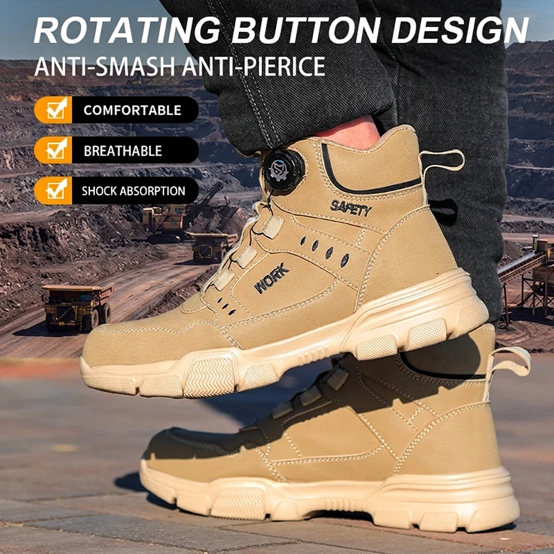 2026 leisure and safety shoes, work shoes, anti smashing and anti piercing, photovoltaic installation, home decoration