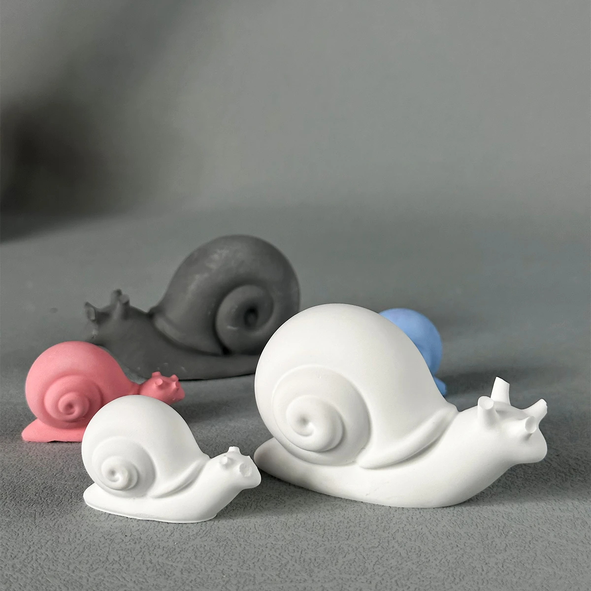 3D Snail Silicone Candle Mold DIY Handmade Animal Plaster Epoxy Resin Aromath Soap Casting Molds Home Decoration Ornament
