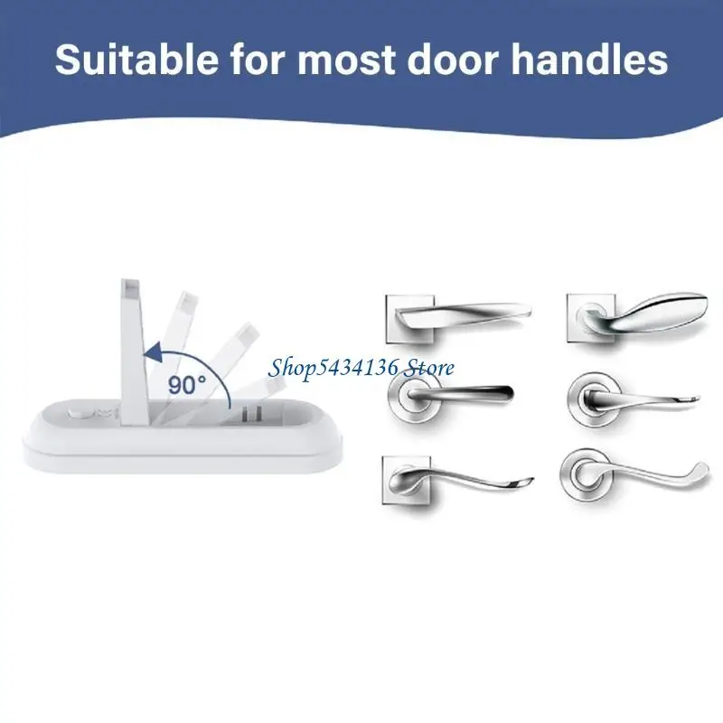 

H7ED Baby Proof Door Lever Lock Child Safety Handle Lock None Drilling Required Installation Easy Adult Operation