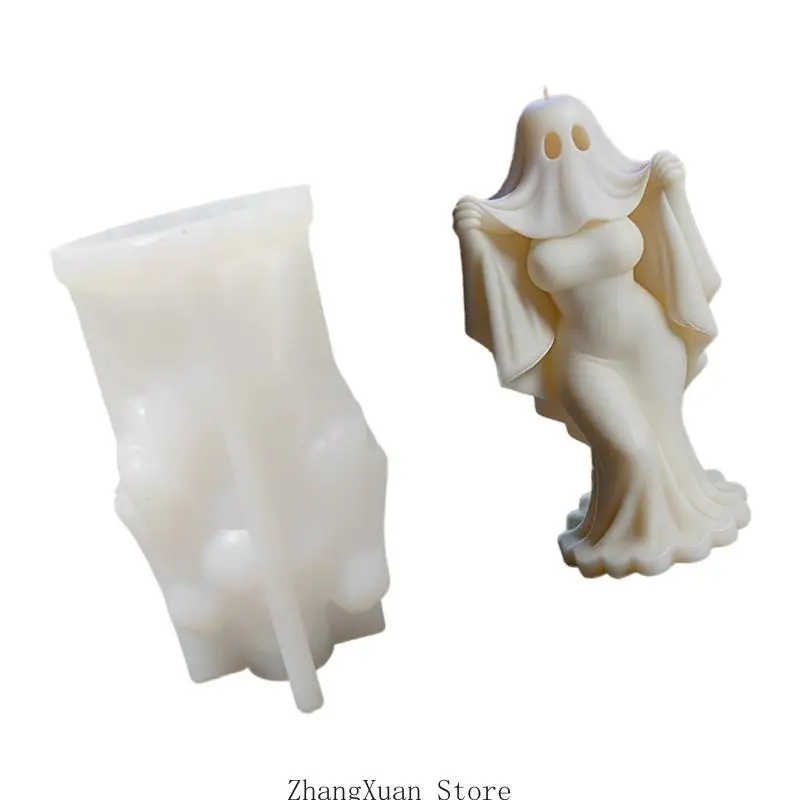 Shade Bride Silikonformen Halloween Kerze Silikonform Hitzebeständig Einfaches Entformen für die Herstellung von – Detail 4