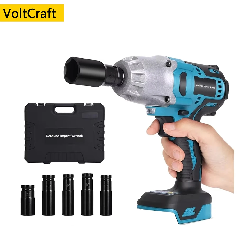 

Brushless Impact Wrench 450 N.M 1/2 inch Cordless Drill Driver Torque Wrench Car Repair Tools For Makita 18V Battery