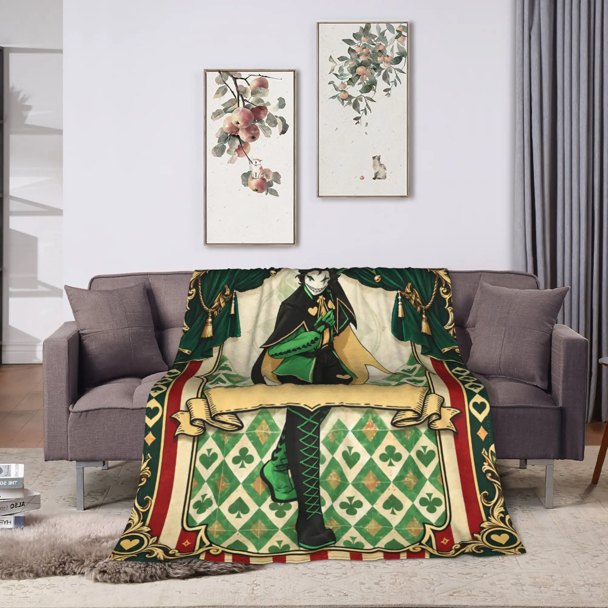 Freak Circus Vintage Card Blanket  Super Soft Comfortable Plush Throw Blanket For Child Outdoor Flannel Bedspread Bed Cover