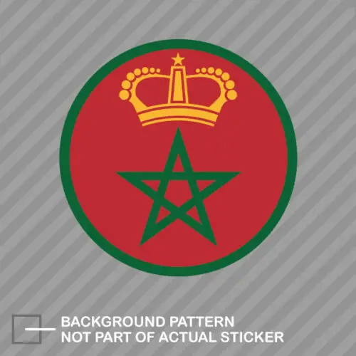 Funny Royal Moroccan Air Force Roundel Sticker Decal Vinyl RMAF Morocco MAR MA PVC Stickers for Car and Motos Notebooks,1cmx10cm