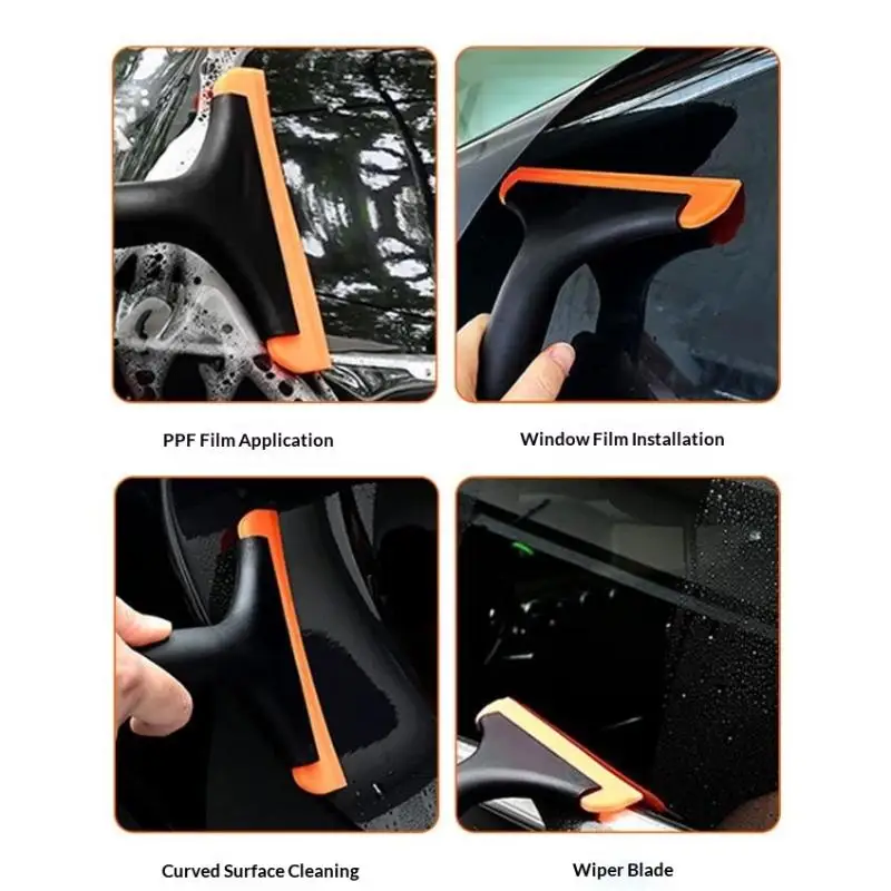 Non-Scratch Car Wrap Water Wiper Tool Soft Silicone Drying Squeegee Blade