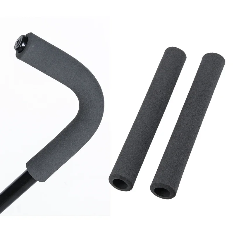 2Pcs/Set Stroller HandleBar Foam Cover Umbrella Pram Replacement Sponge Grip Armrest Protector Accessories Black Non-Slip
