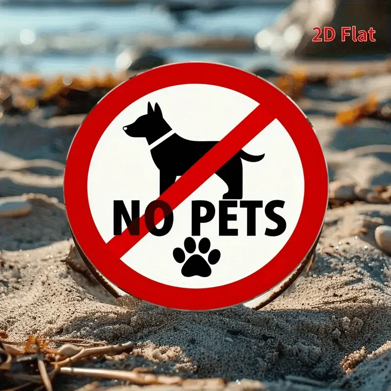 CIFBUY Vintage No Dogs Allowed Metal Sign 7.87