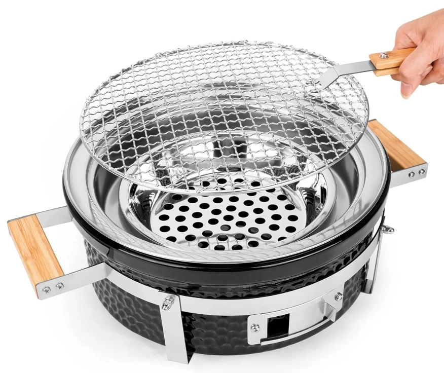 Popular Style  Portable Tabletop Series Ceramic Bbq Grill  with Family for Outdoor Picnic