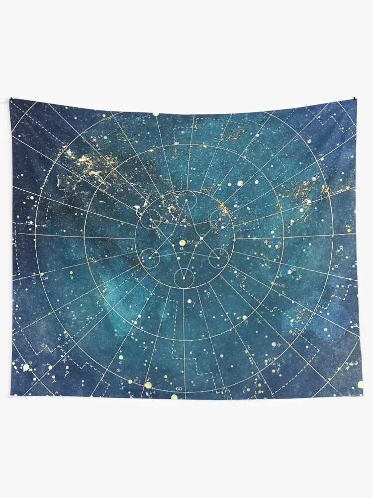 Star Map :: City Lights Tapestry Decoration Aesthetic Room Decorating Aesthetic Tapestry