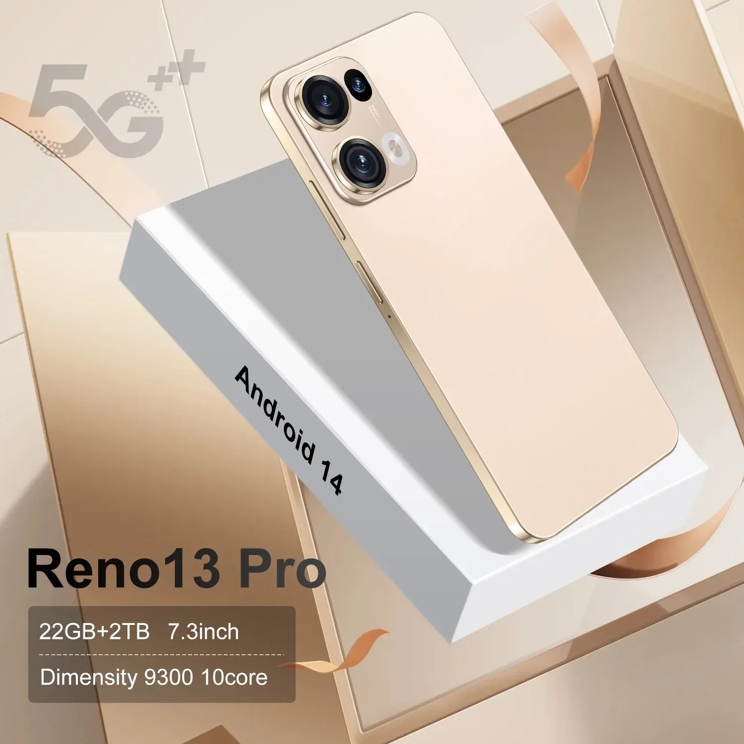 

HOT 2025 Reno13 Pro original intelligent 5G dual card dual standby Android 14 system global version 8000mAh battery