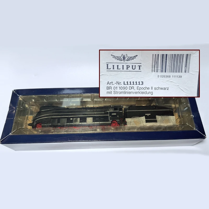 لعبة قطار HO من النوع 1/87، نسخة DC من قاطرة البخار BR01 المبسطة باللون الأسود، نموذج القطار هدية لعبة للأولاد #6