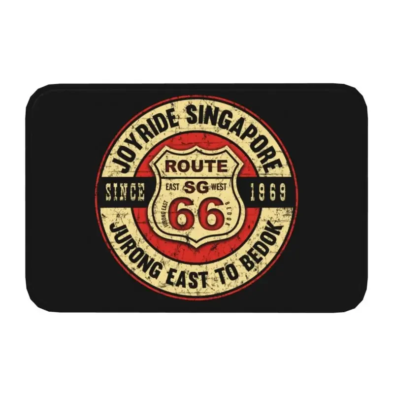 Historic Route 66 Floor Door Bath Kitchen Mat Anti-Slip America Highway Mother Road Doormat Toilet Entrance Rug Carpet Footpad
