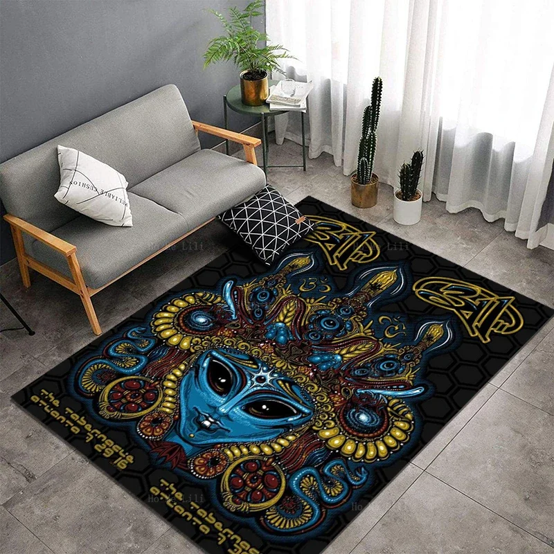 Tabernáculo-Póster de actuación de la banda de concierto de Atlanta Tulsa, cuerda de queso, cabezas sucias, Alfombra de Ho Me Lili, decoración del piso del hogar