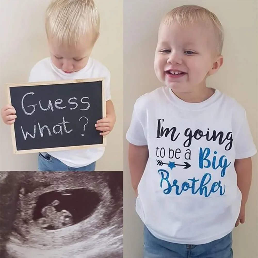 Boys Clothes I'm Going To Be A Big Brother Birth & Pregnancy Announcement T-Shirt For Boys Baby Son Family Look T-Shirts