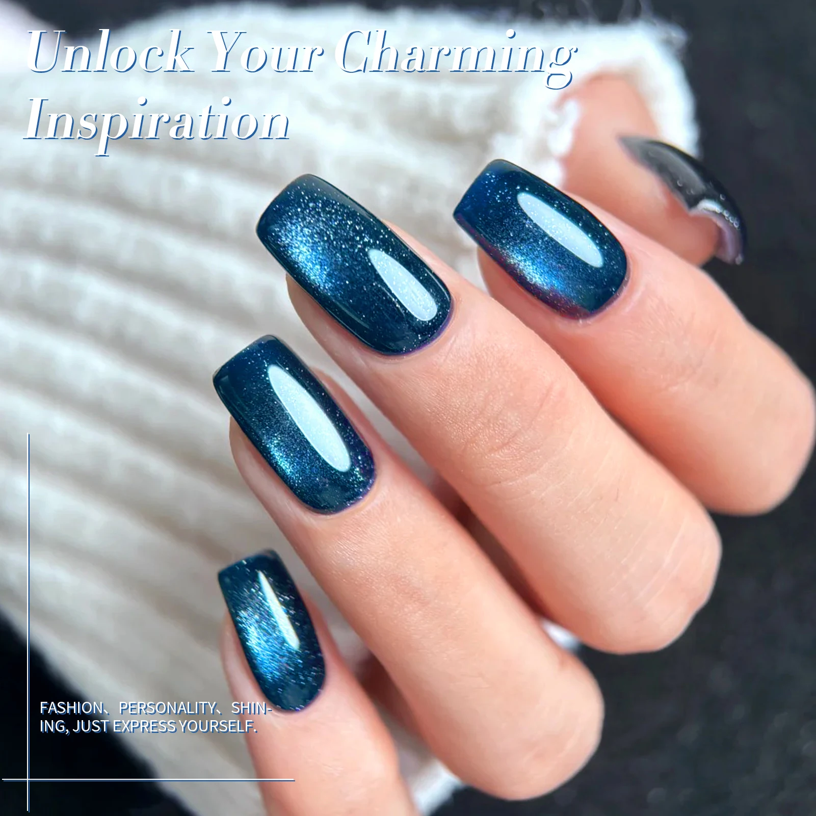 BORN PRETTY 10ml Milky Way Cat Magnetic GEL เล็บ Spaking Glitter สะท้อนแสง Soak Off UV กึ่งถาวรเคลือบเงาเล็บ S