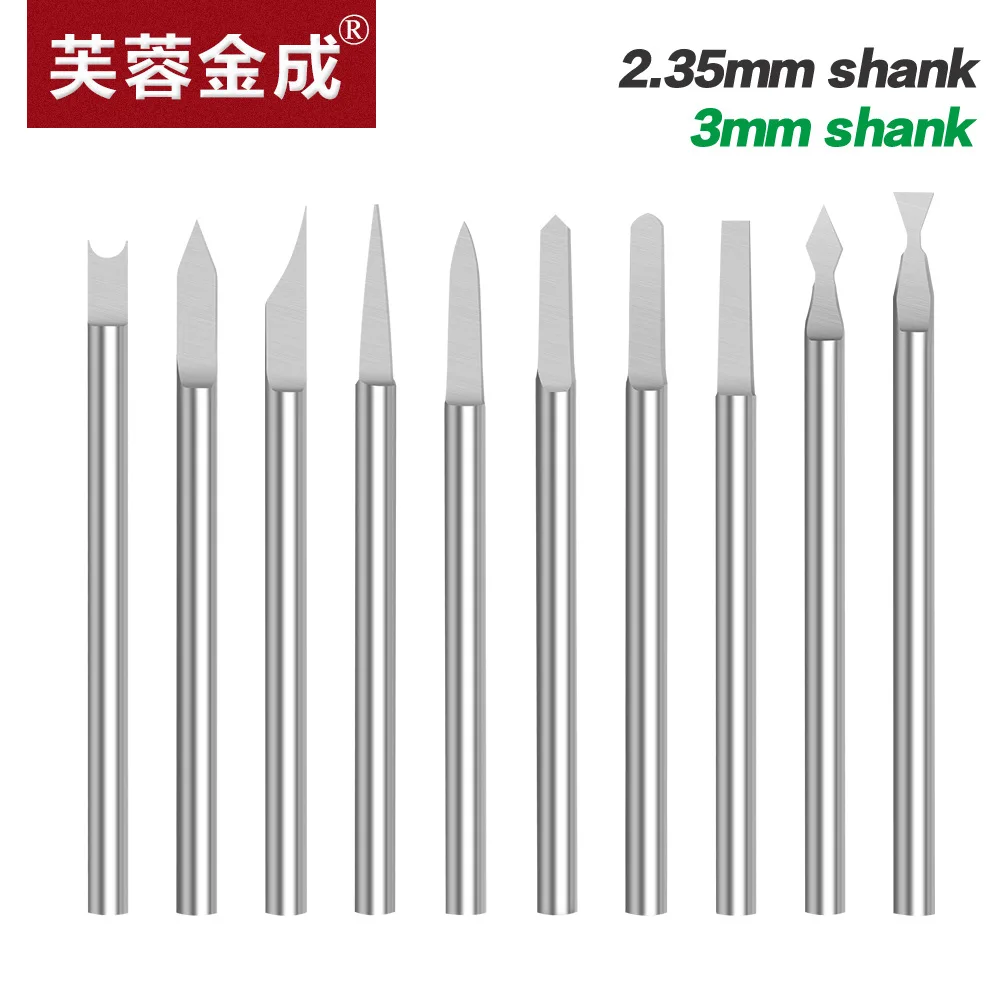 1set Electric Tungsten Steel Nuclear Carving knife, Olive Seal Carving tool, Woodworking Milling Cutter Set