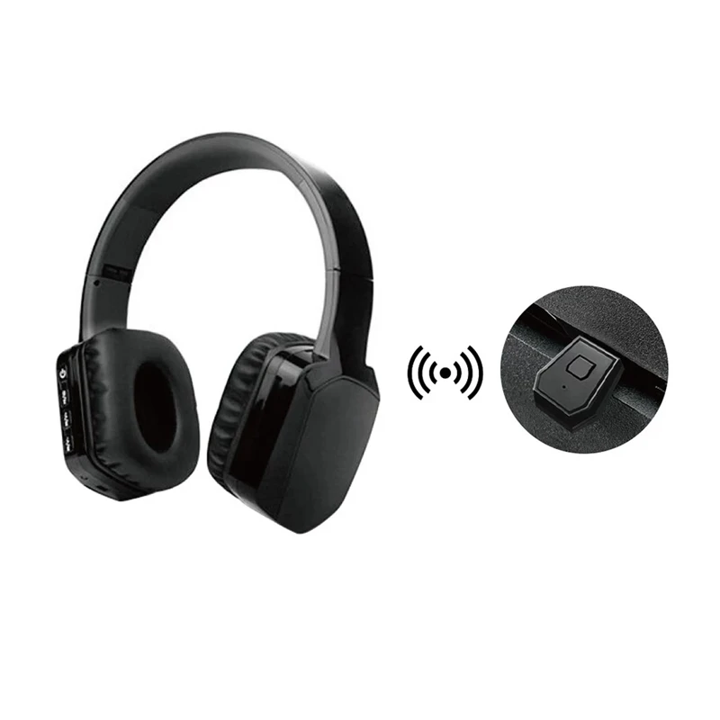 Bluetoothワイヤレスヘッドセット,ps4用USBドングル,黒
