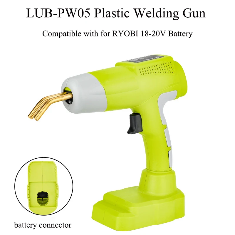 

For Ryobi 18V Li-Ion Batteries Portable Plastic Welder Rechargeable Plastic Welder Kit with LED Indicator DIY Home Repair Tools