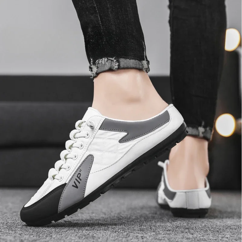 Sommer 2024 halbe Hausschuhe für Männer trend ige Herren Flat Bottom Freizeit schuhe weiche Sohle Stütz schuhe Herren Turnschuhe Zapatos de Hombre