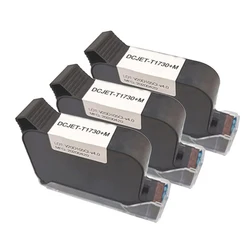 New For DCJET T1730+M(use1704K) Solvent Ink Cartridge for Handheld Inkjet Printer Production Date Barcode Label Coding Machine