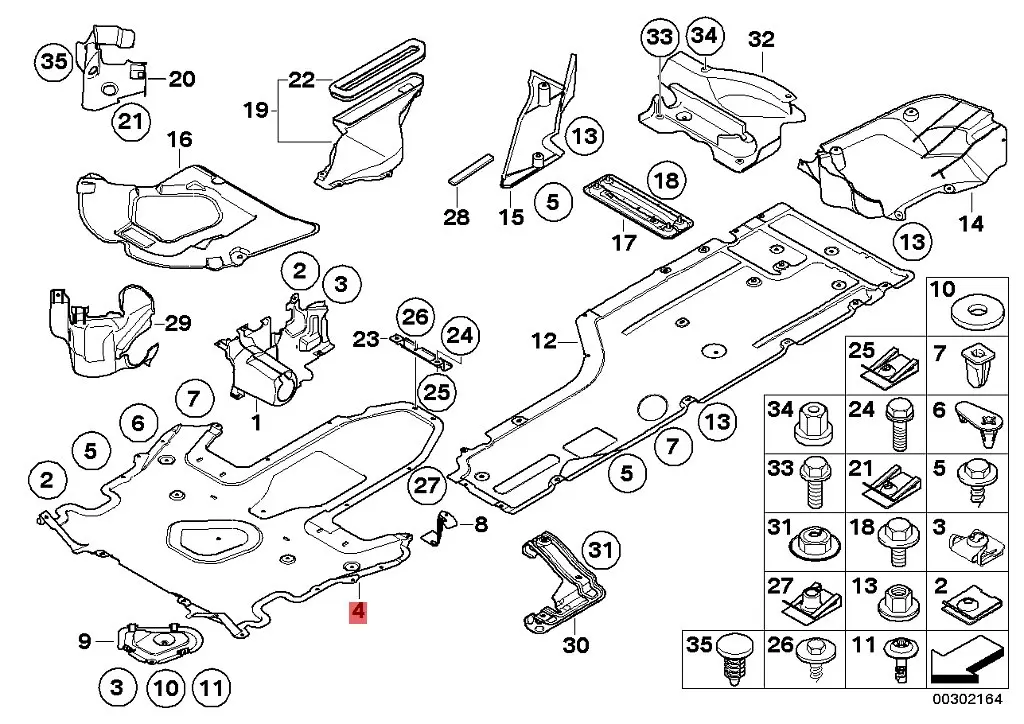 Car floor protection plate 51757154142