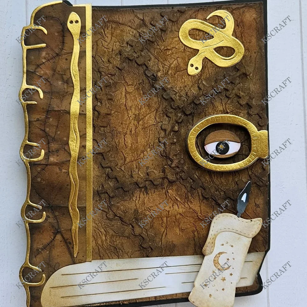 KSCRAFT Halloween Book Add On Cutting Dies Stencils for DIY Scrapbooking Decorative Embossing DIY Paper Cards