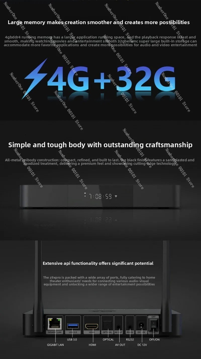 Z9xpro 4khdr blu-ray 3d hd hard disk player blu-ray playback