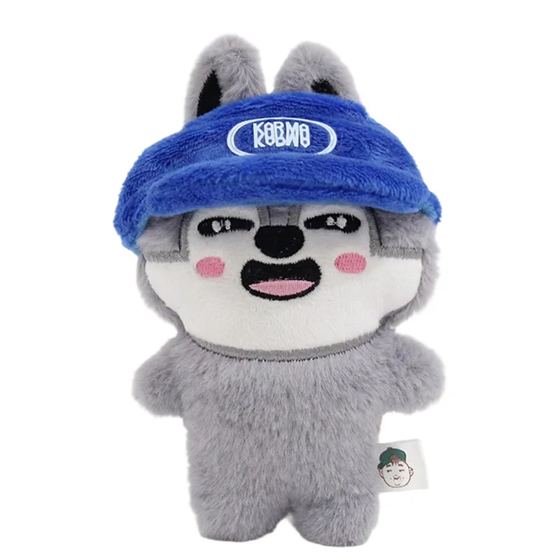 12cm new kawaii SKZOO Li Longfu Fang Can wearing a hat homeless children plush doll bag keychain pendant fan gift