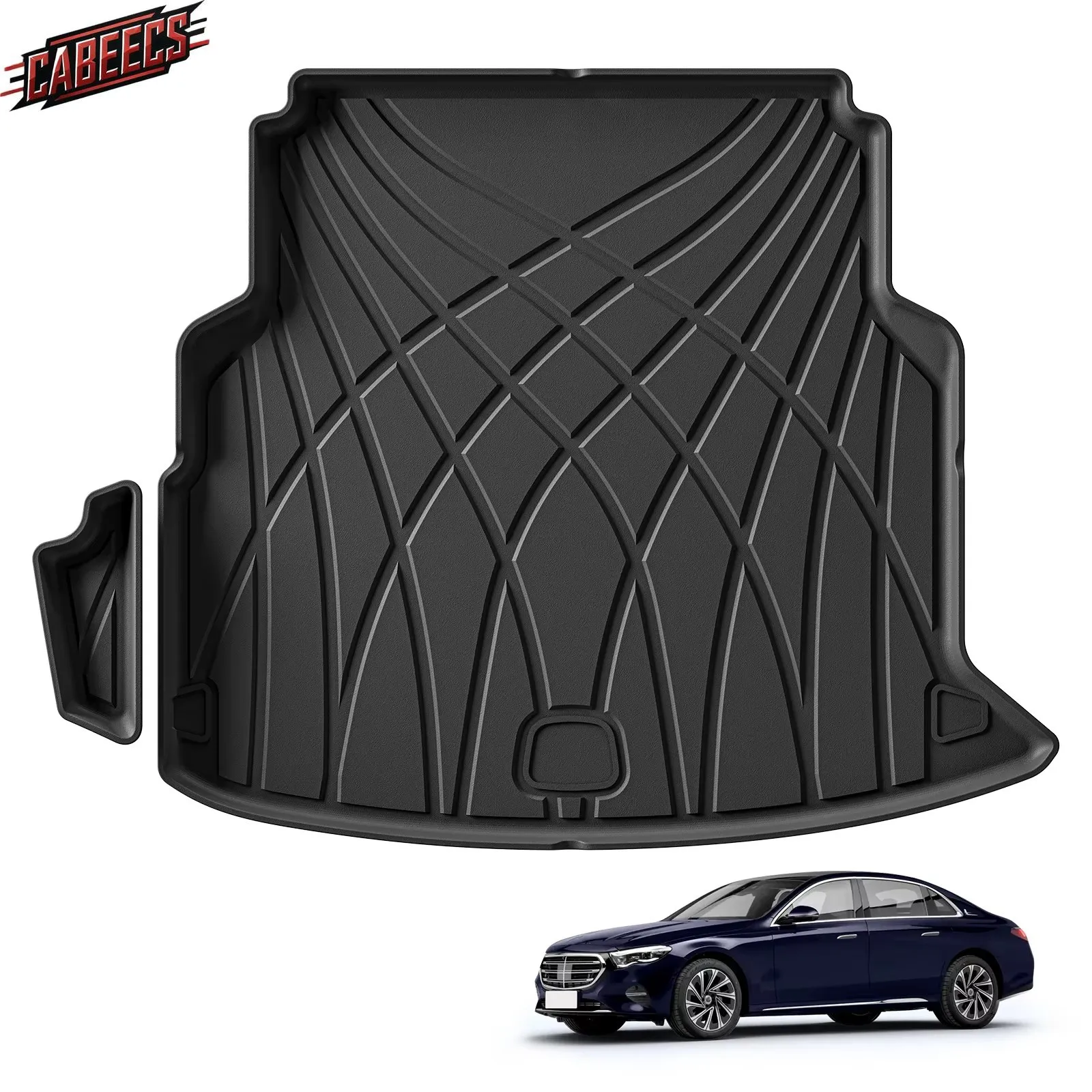 

For Benz E-Class 2024 2025 Car TPE 3D Cargo Liner Trunk Pad Waterproof Protective All Weather Anti-dust Full Cover Accessories