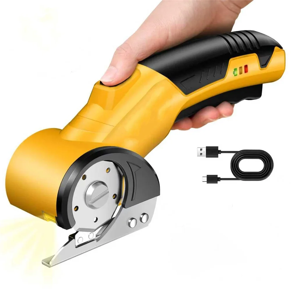 

Electric Scissors, Cardboard Cutter, With LED Light, High-Efficiency Brushless Motor, 2000mAh Battery, Tungsten Steel Blade,