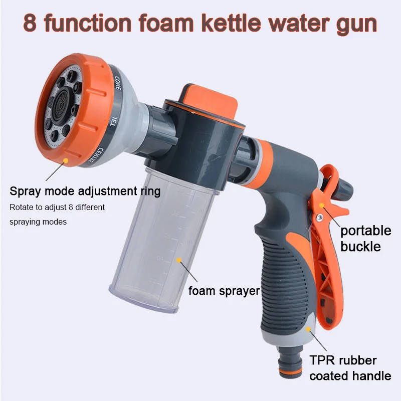 Z Portable Auto Foam Lance Water Gun High Pressure Nozzle Jet Car Washer Sprayer Cleaning Automobile Garden Irrigation Wash Tool