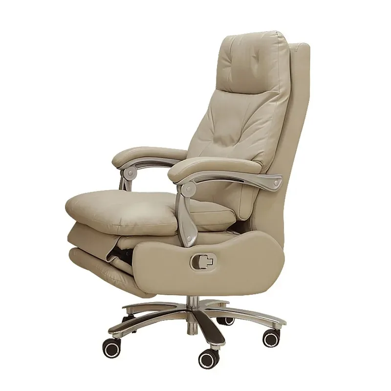 

Электрическое кресло для босса, удобное кожаное домашнее компьютерное кресло с откидной спинкой, сидячий массажный класс