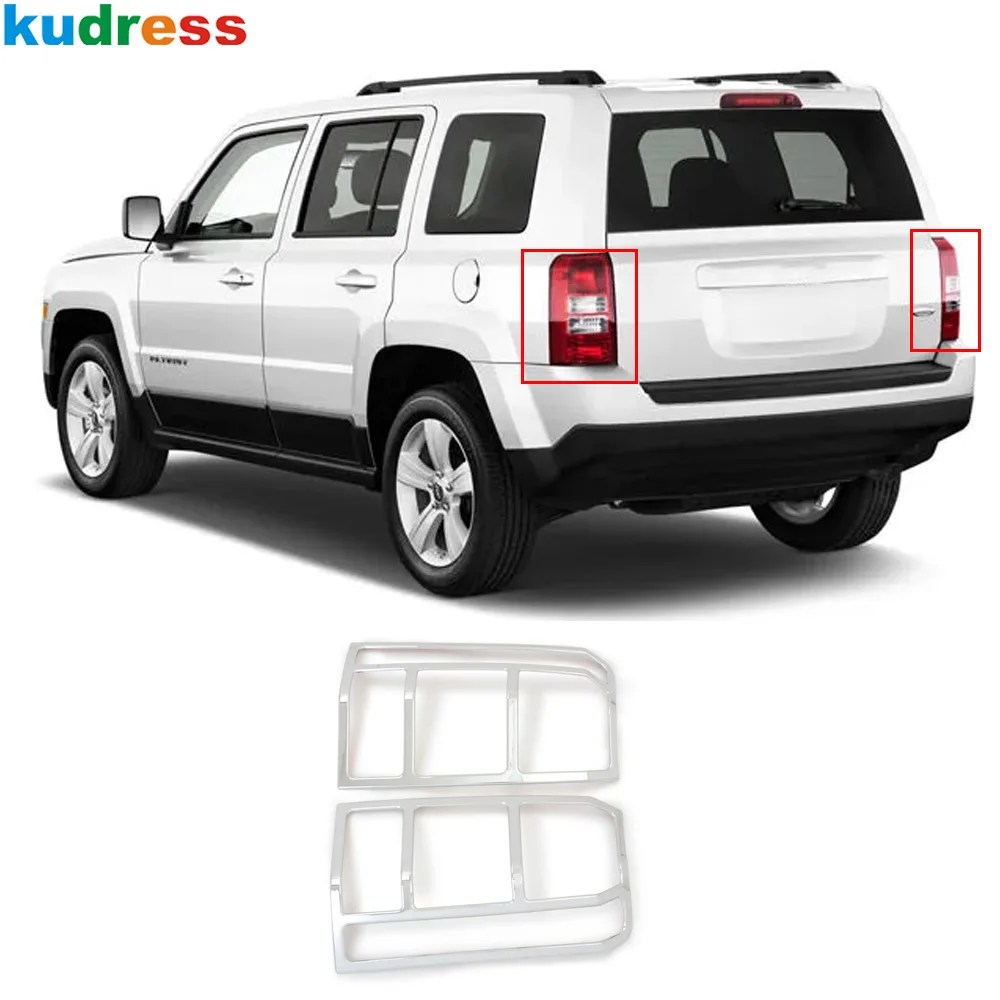 

Rear Tail Light Lamp Cover Trim For Jeep Patriot 2007-2011 2012 2013 2014 2015 2016 2017 Chrome Car Taillight Frame Accessories