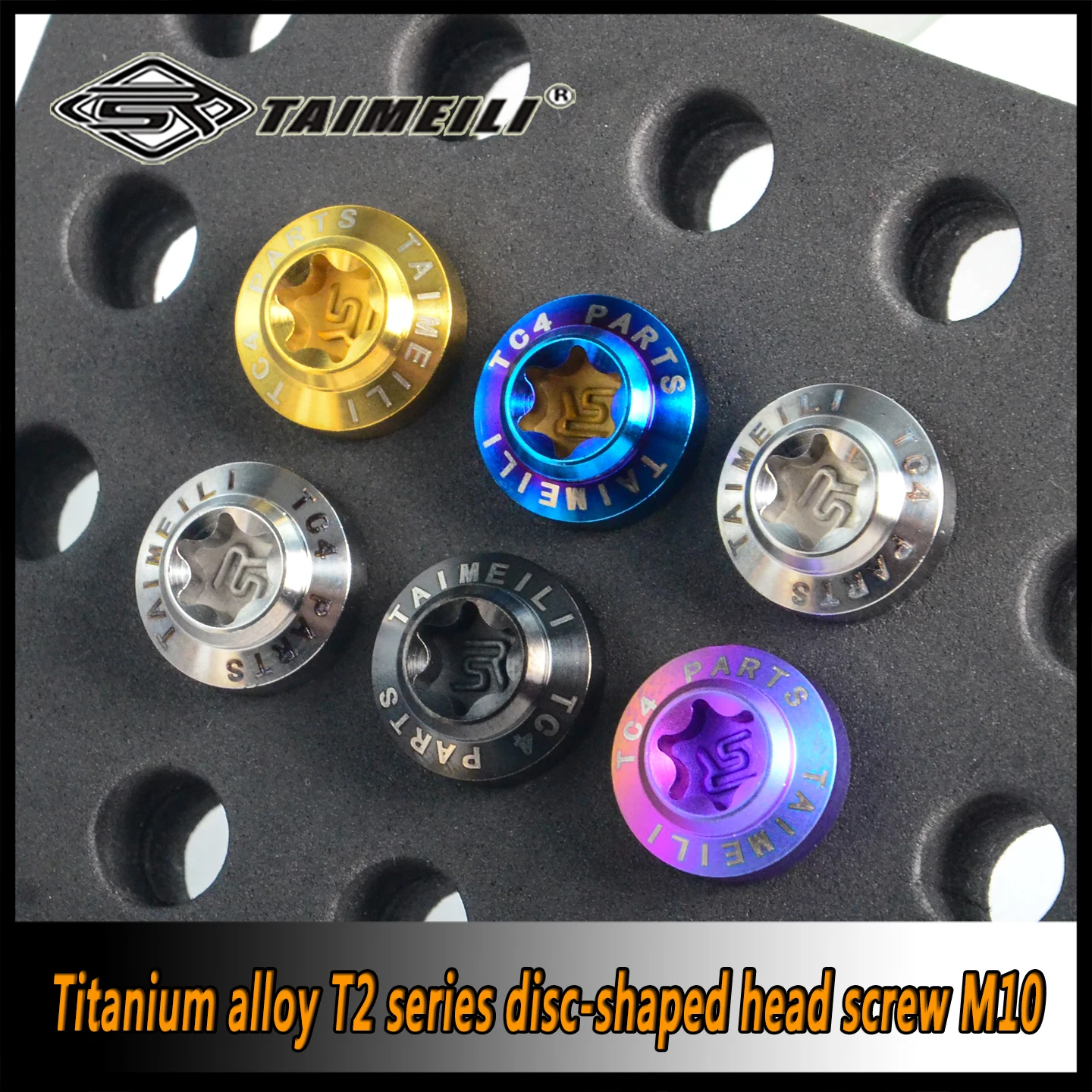 TAIMEILI T2 Series Titanium Alloy Disc-shaped head M10x25/30mm P1.25 - Locomotive Shell Modification & Repair 1pcs