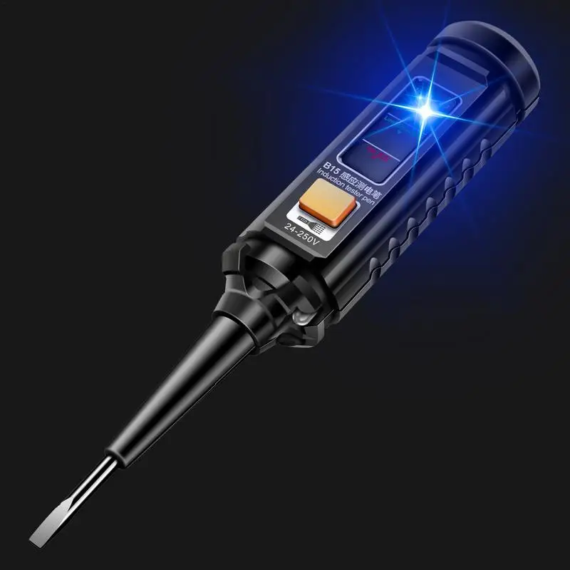 

Voltage Tester Pen 24-250V AC Volt Tester Pen Intelligent Induction Audible & Flashing LED Alarms Circuit Breaker Finder