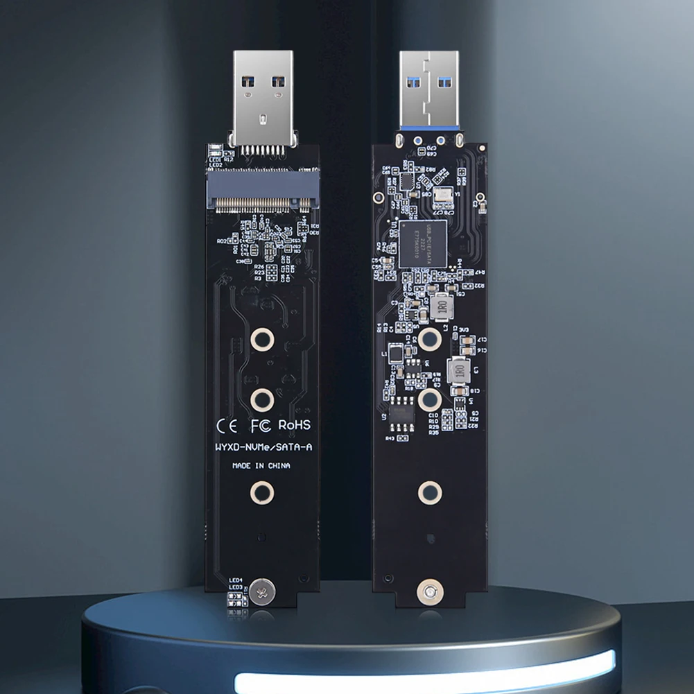 

Адаптер M2 NVME SSD-конвертер M2 в USB 3.1 SSD Riser Card Board Адаптер NVMe PCIe в USB3.1 типа A для Samsung 970 960 серии