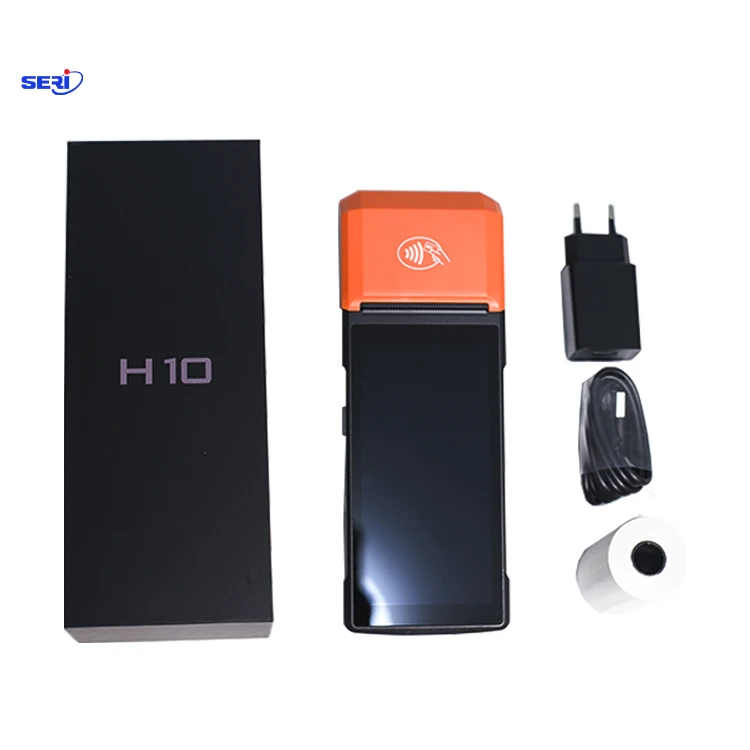 Senraise H10 Android 13.0 محطة Pos المحمولة المحمولة مع طابعة الإيصالات الحرارية مقاس 58 مم