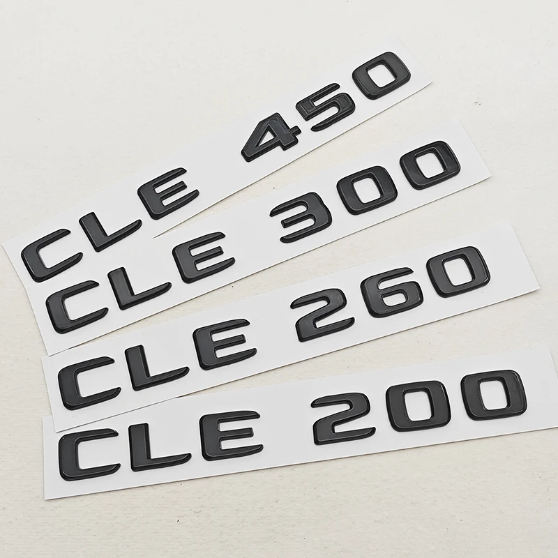 3D ABS Car Letters Logo CLE200 CLE260 CLE300 Badge Rear Trunk Emblem Decals For Mercedes Benz C238 A238 Car Sticker Accessories