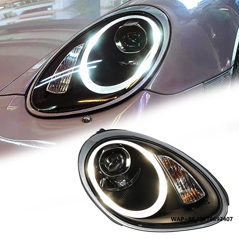 ForPorsche Cayman 987.1 & Boxter 2005-2008 Styling LED Headlight DRL New High & Low Beam Xenon Head Lamp Accessory 12V Voltage