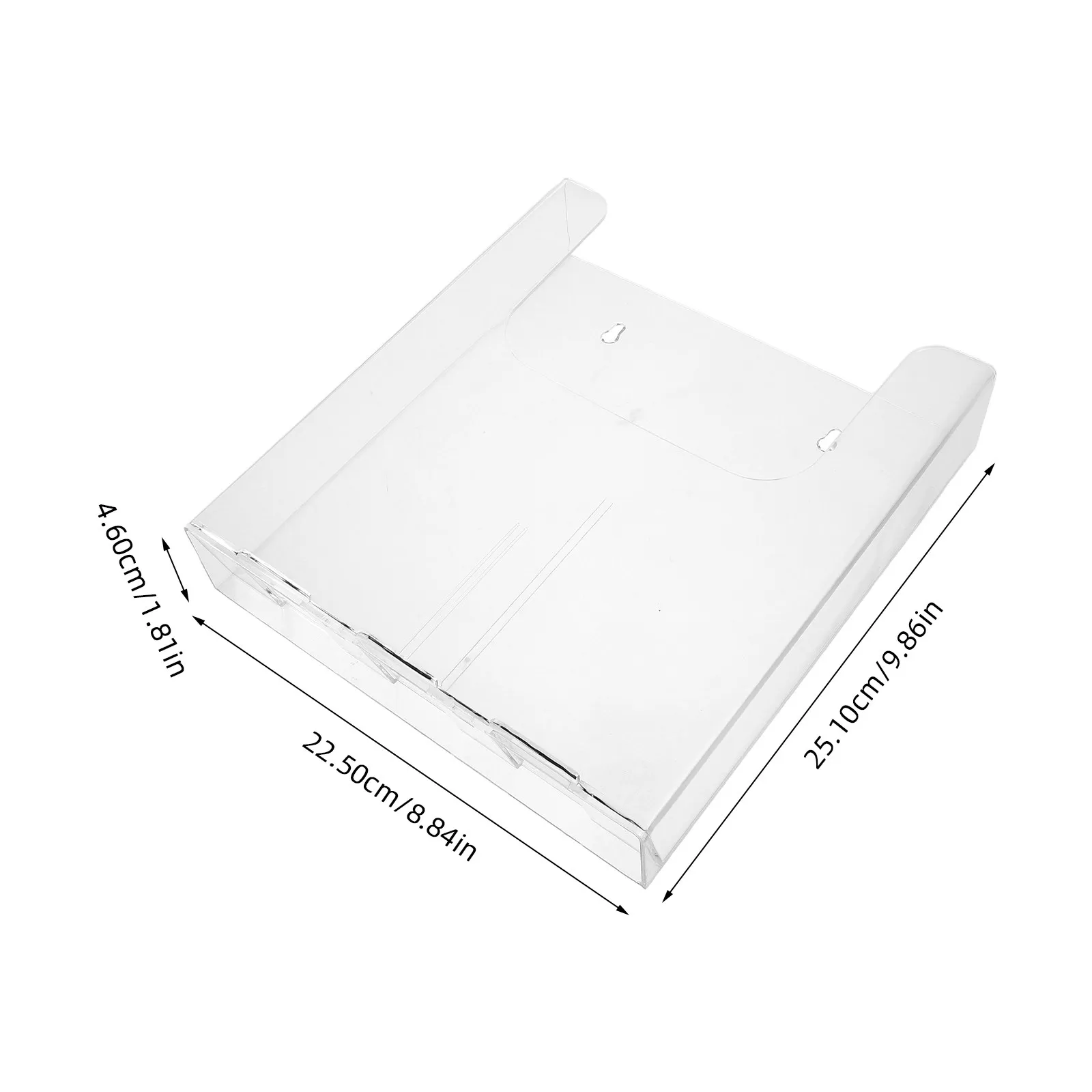 A4 Size Clear Acrylic Wall Mount File Holder Hanging Document Organizer Paper Folder Magazine Rack Home Office Wall File Pocket