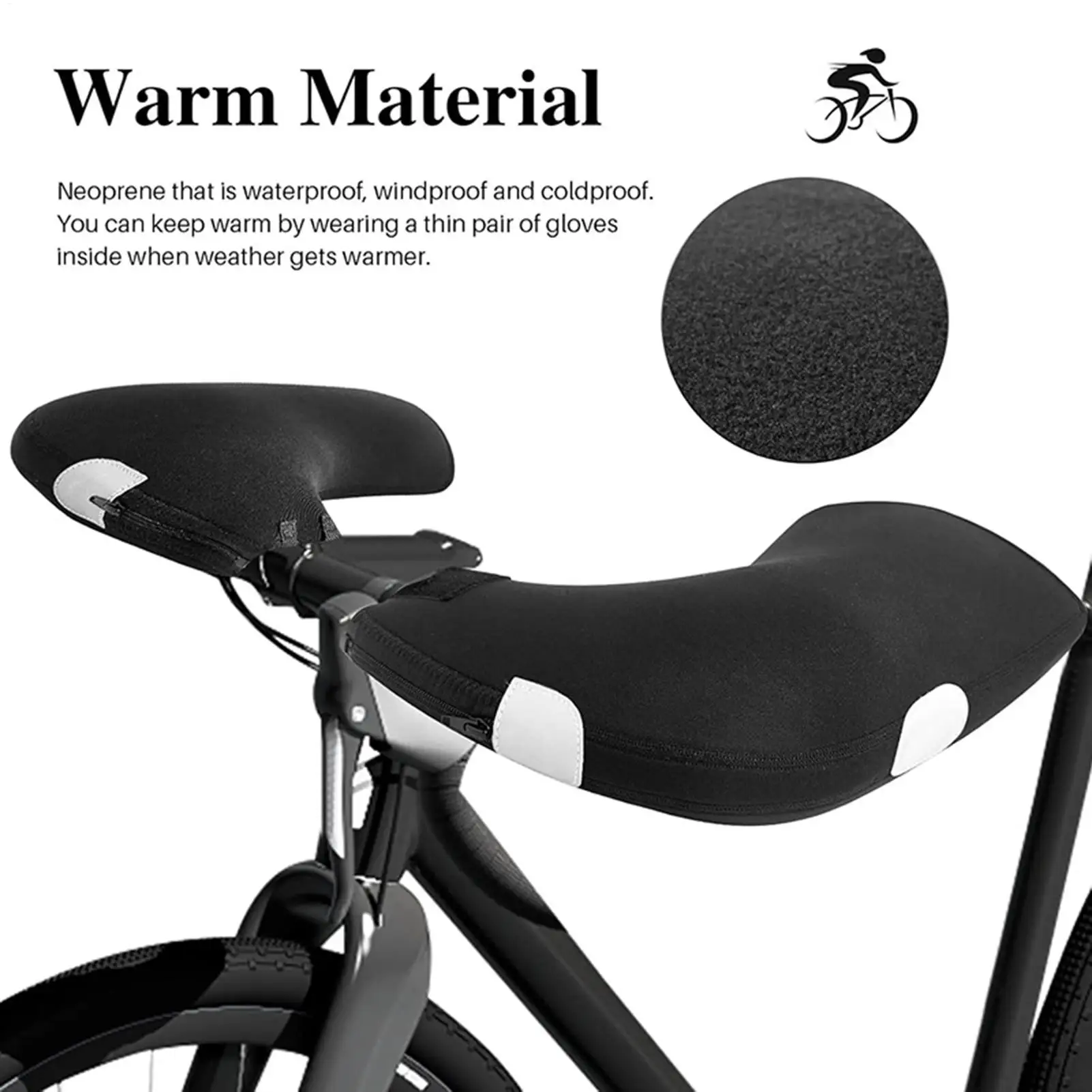

Bike Handlebar Mittens Bicycle Warming Supplies Bike Warm Handlebar Mittens For Cold Weather Biking Commuting Snow Cycling