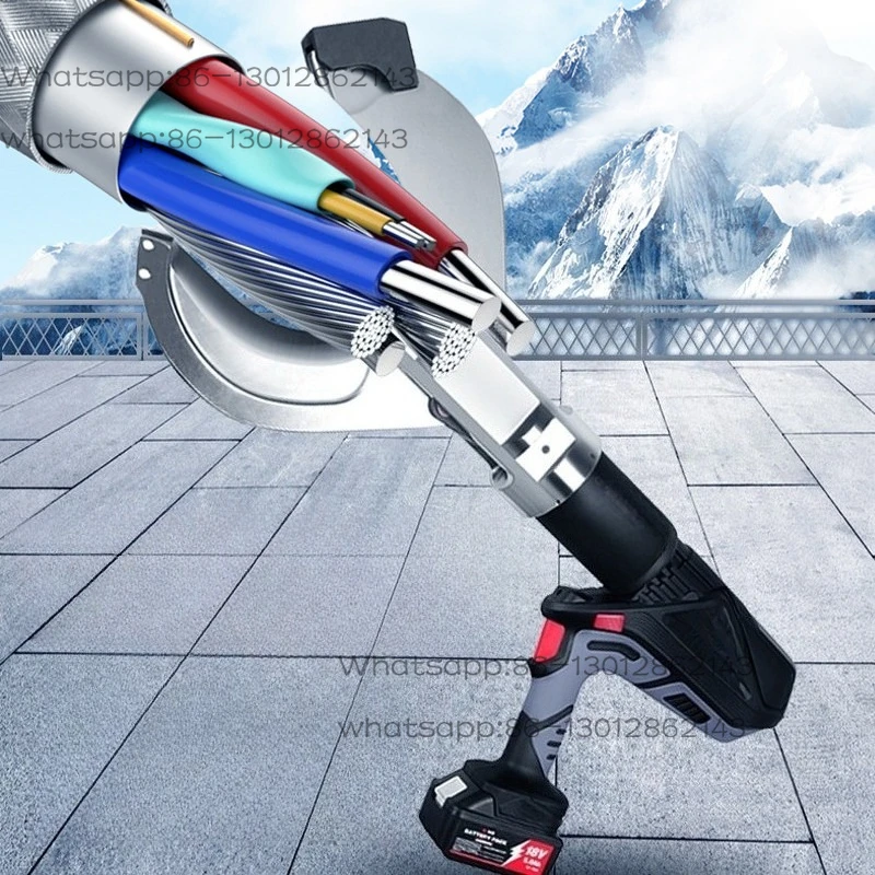 Electric Hydraulic Cable Scissors Rechargeable Portable Ratchet Scissors Armored Cable Scissors Special  for Iron Pipes