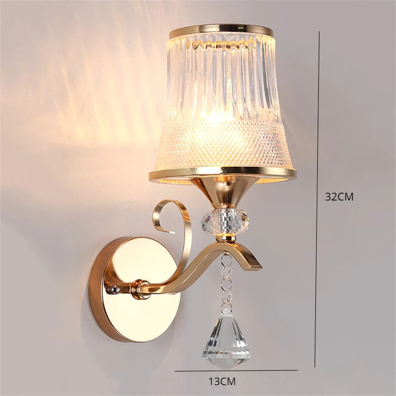 Modern Simple European Bedroom Bedside Single Wall Lamp, Living Room. The Aisle. Hotel Engineering Practical Wall Lamp