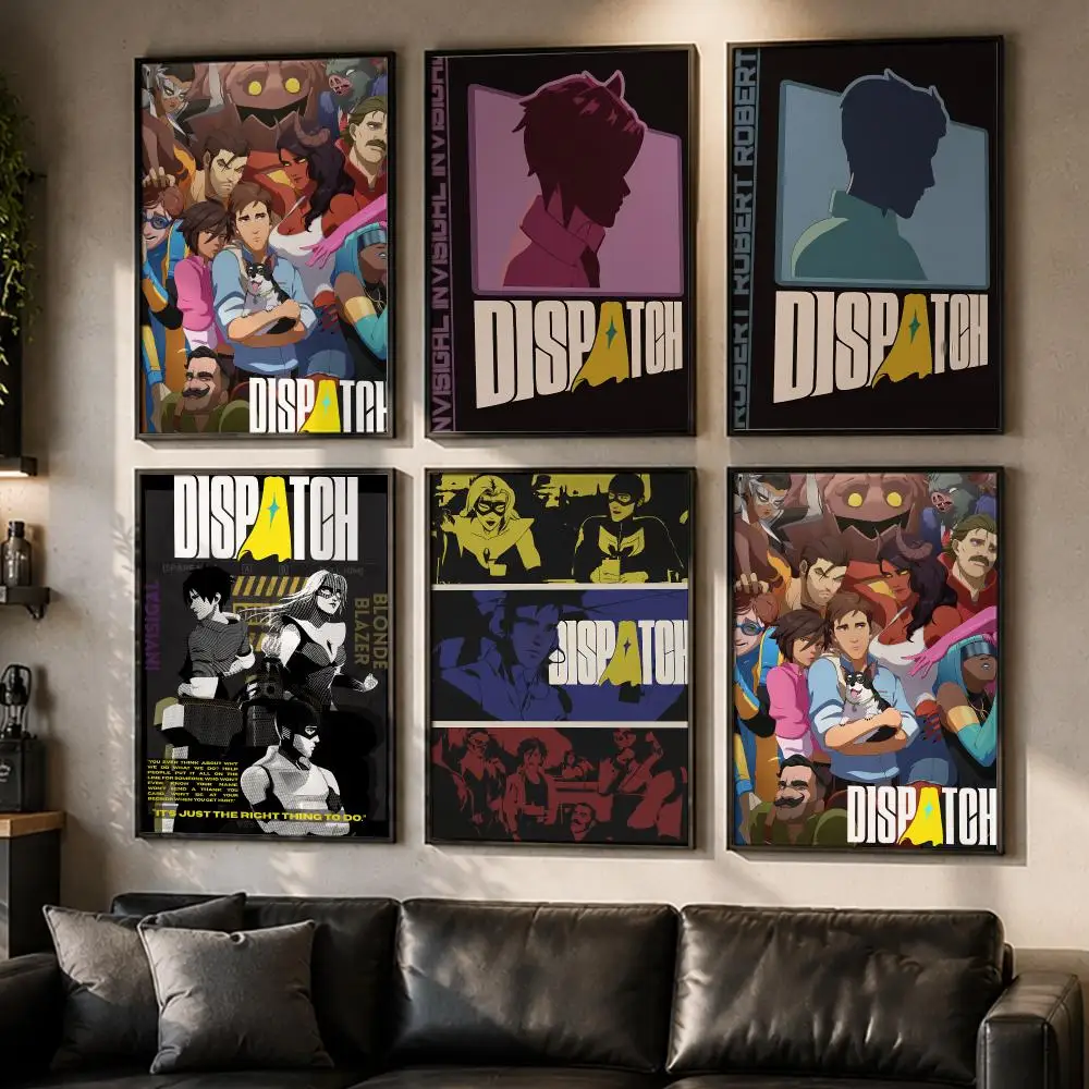 Game D-Dispatch Poster Reteo Wall Art Aesthetic Room Decor Print Living Room Bedroom Home Decoration