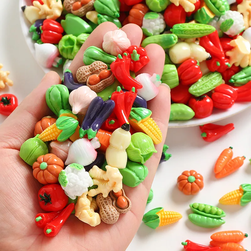 Miniature Vegetable-Themed Model Scenes Props & Accessories for Tabletop Decoration Unique Gift for Adults And Children