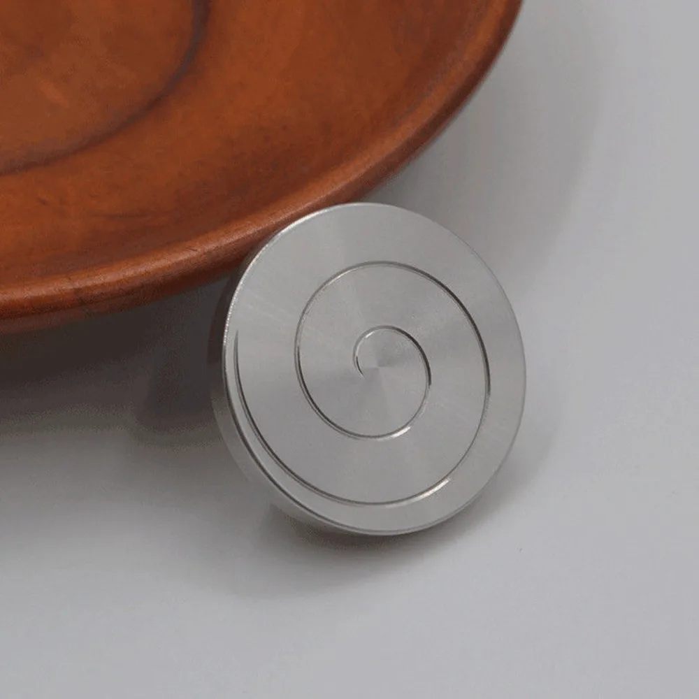 Round Fidget Spinner Toys Silent Bearing Alleviate Fatigue Desktop Spinner Toys Stainless Steel Metal Fingertip Gyro Adult