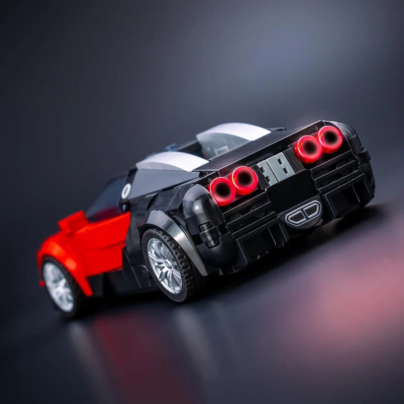 324-teiliges MOC Kreativitäts-Garagen-Set DIY Sportwagen F.K.P. Hommage Bausteine Selbstmontage-Modellspielzeug Kindergeburtstagsgeschenk – Detail 6