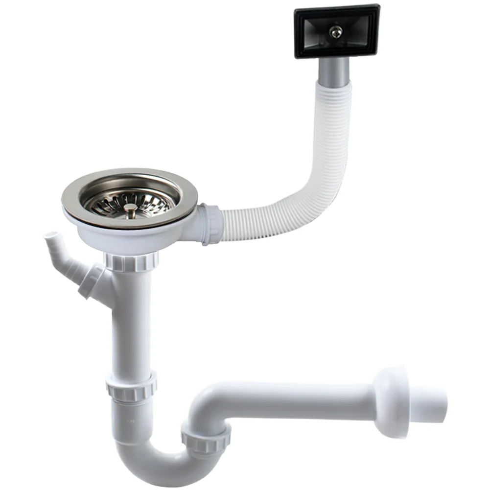 Anti-odor Blocker Kitchen Sink Drain Kitchen Sink Installation U-bend Structure Fast Drainage Easy Installation