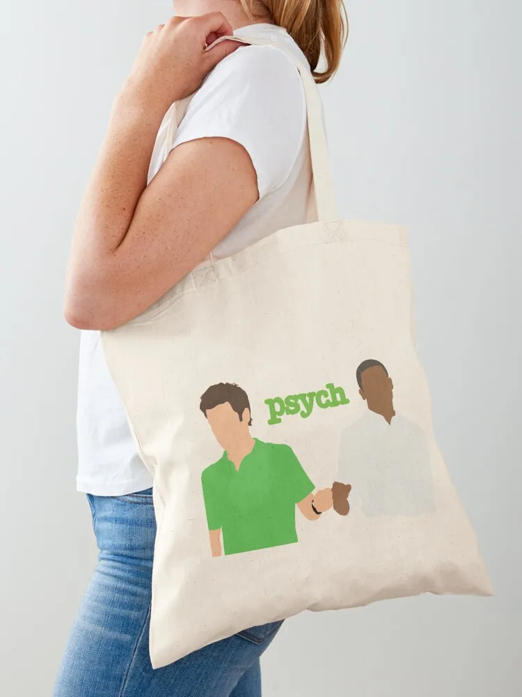 Psych Shawn and Gus Tote Bag shopping bags foldable Woman shopper bag shopping trolley bag bags woman 2025